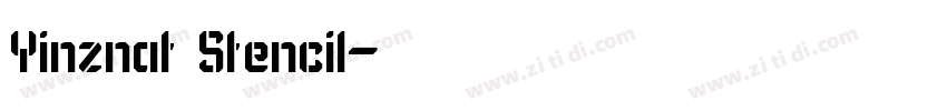 Yinznat Stencil字体转换